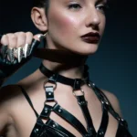 Book de Moda y Retrato | Estilo Gótico Urbano en Palma Retrato profesional de perfil para book de actriz, fotografía de estudio realizada en Palma de Mallorca.